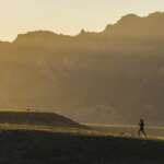 A runner getting out there at sunset, Boulder CO 